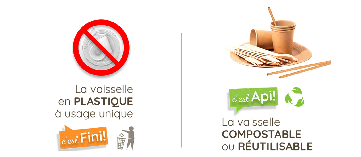 La fin de la vaisselle jetable en plastique - Act for Fenua